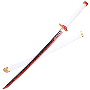 煉獄 武具 装飾　美術刀　　模擬刀 Amazon.co.jp: ASINKING 鬼滅の刃 煉獄杏寿郎 刀 金属製 合金